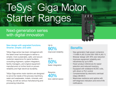 Tesys Giga Motor Starter Range – Flyer